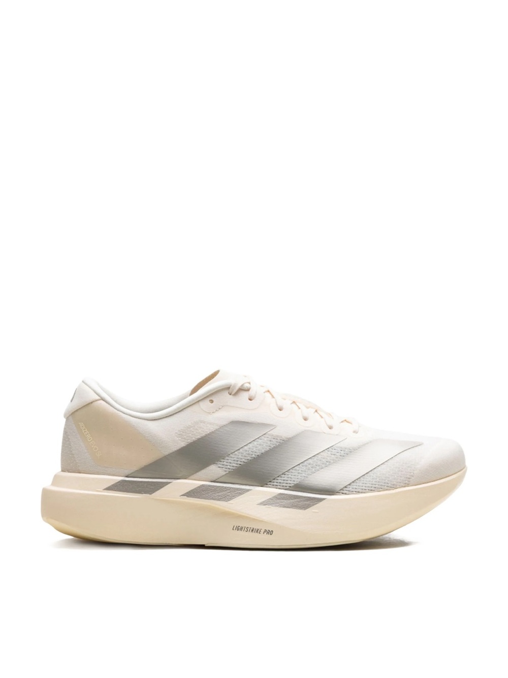 adidas Neutral-Toned Lightweight Trainer in Cream and Silver